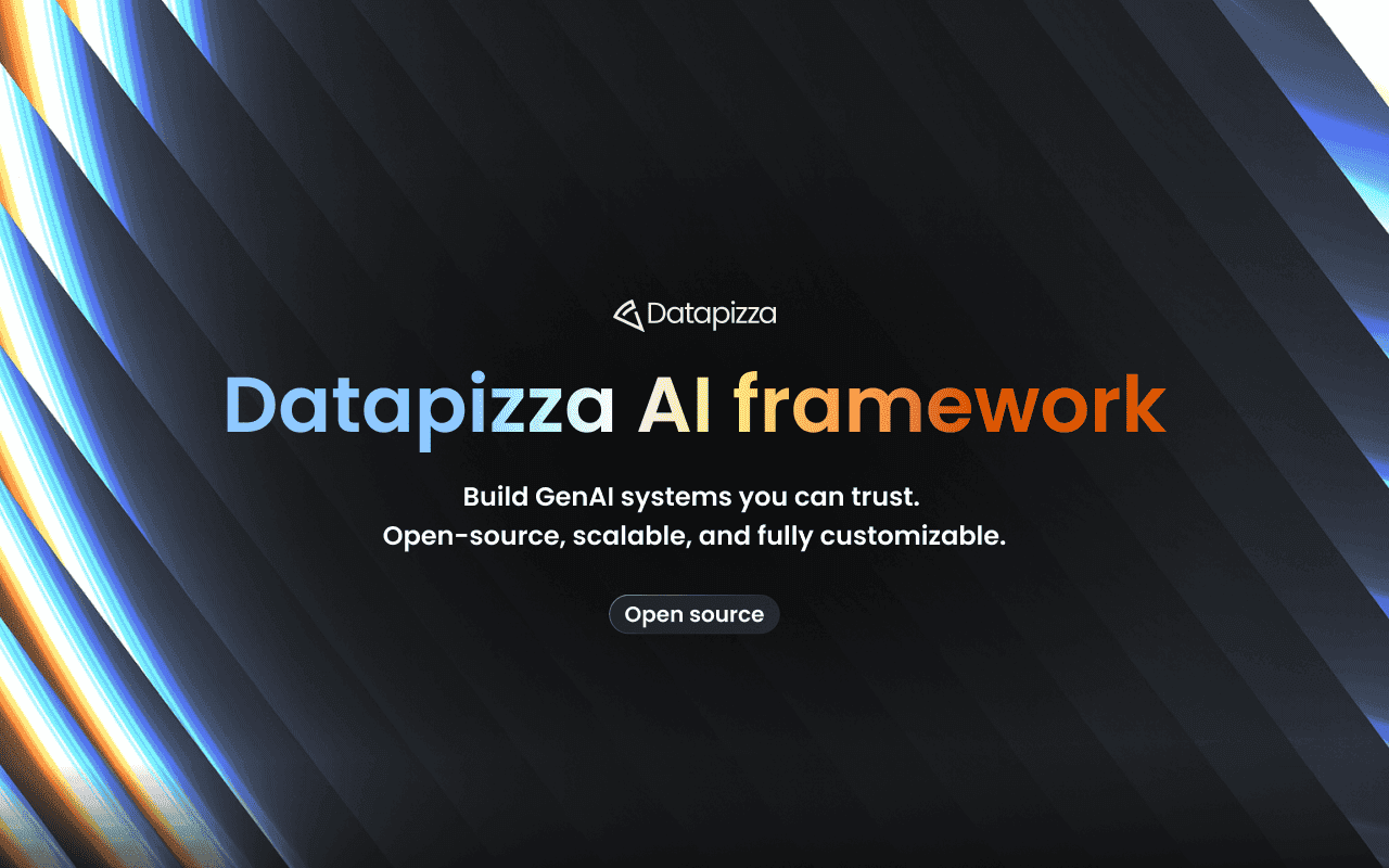 Oggi lanciamo Datapizza AI - il framework open source per portare la Generative AI in azienda