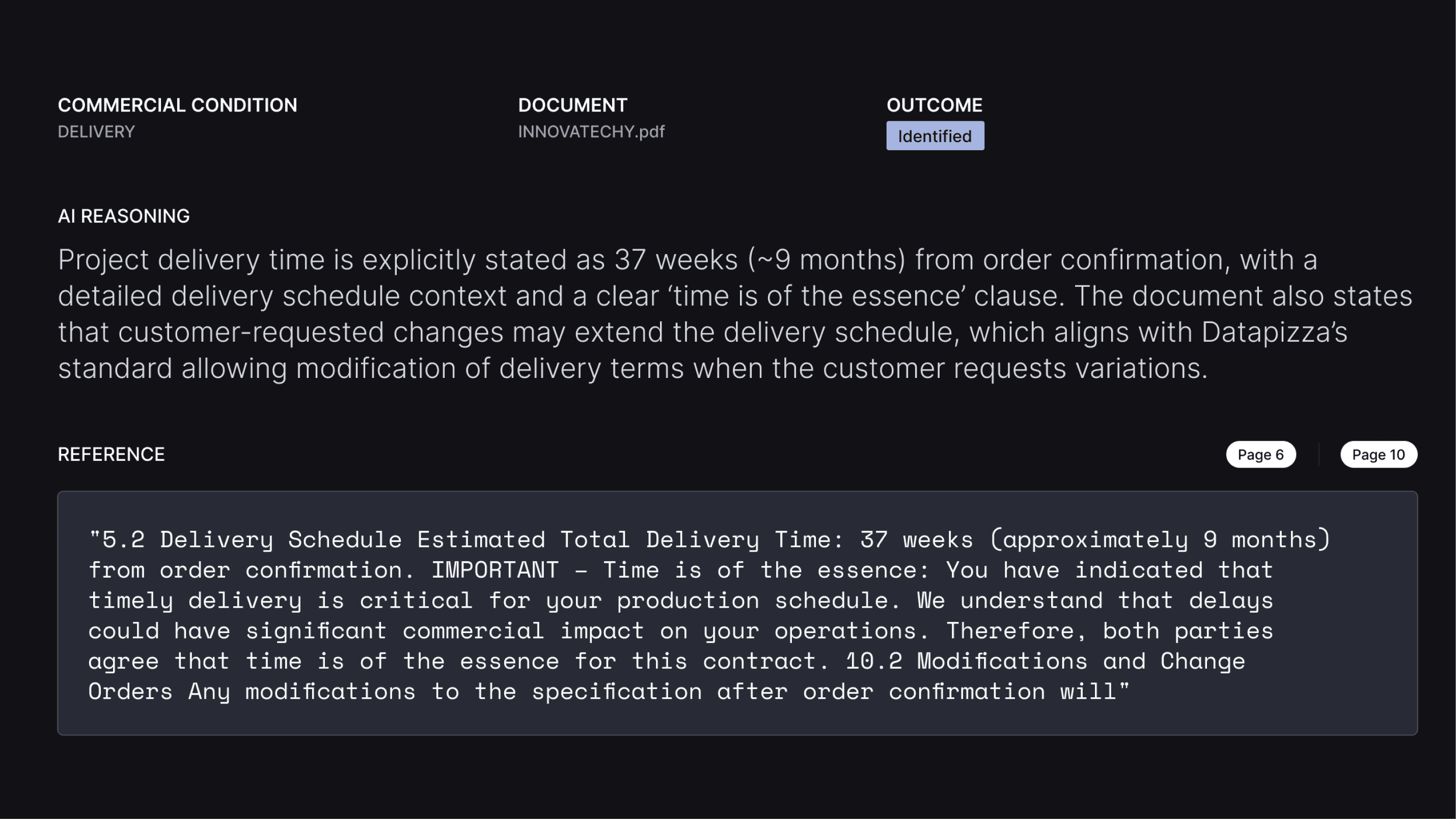 Dual Checker interface with extracted key information