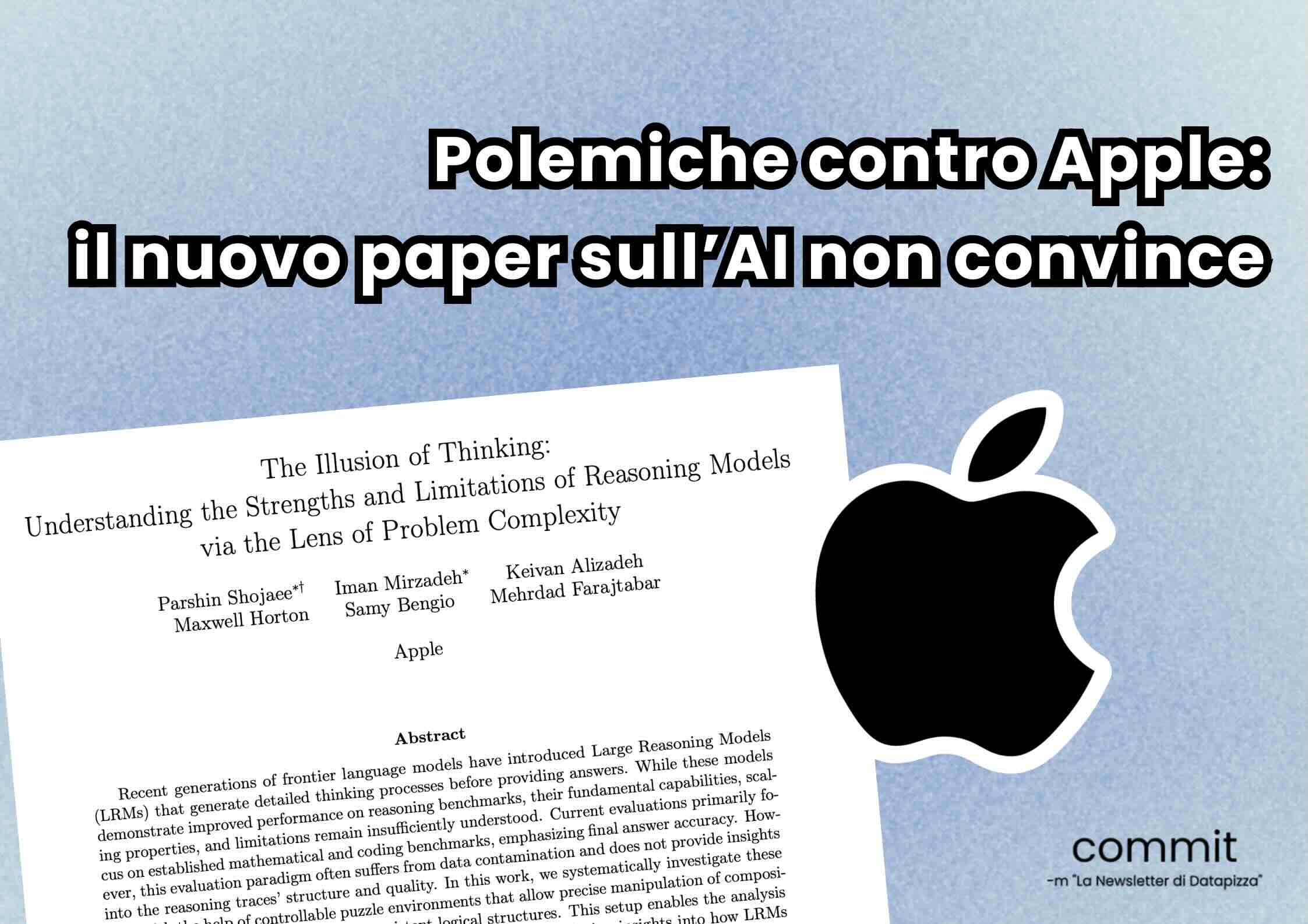 Polemiche contro Apple: il nuovo paper sull’AI non convince